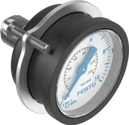 Produktfoto 1 von Festo FMA Manometer 0 bar → 16 bar ABS Gehäuse G 1/4