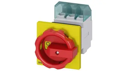 Siemens SENTRON Trennschalter 4-polig Frontplatte 25A Rot IP65 3-phasig