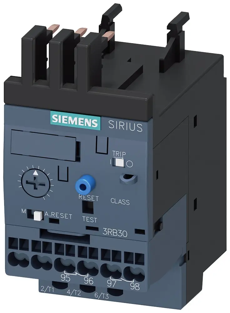 Produktfoto 1 von Siemens 3RB3 Überlastrelais, / 1.25 A 0.75 kW 1 Schließer/1 Öffner, 690V ac / 4 A 3P, 72 mm x 44 mm