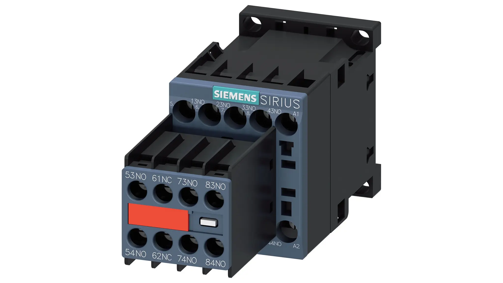 Produktfoto 1 von Siemens 3RH2 Hilfsschütz 24 V dc-Spule, 690V ac / 10 A 24 V dc 7 Schließer, 1 Öffner 8-Hilfskontakte