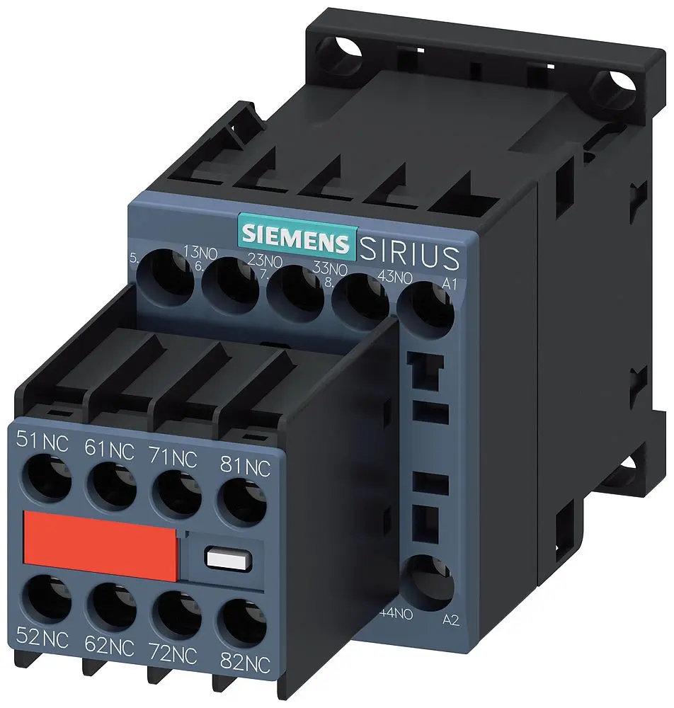 Produktfoto 1 von Siemens 3RH2 Hilfsschütz 24 V dc-Spule, 690V ac / 10 A 24 V dc 4 Schließer, 4 Öffner 8-Hilfskontakte