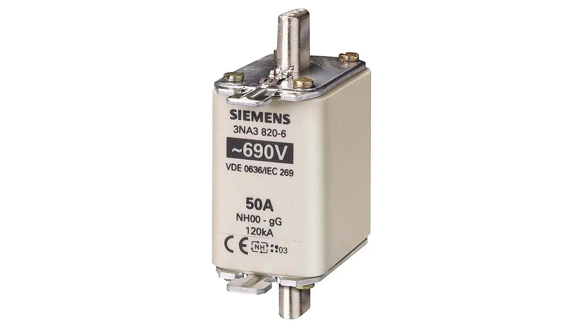 Produktfoto 1 von Siemens Sicherungseinsatz NH00, 690V ac / 63A F, gG IEC 60269