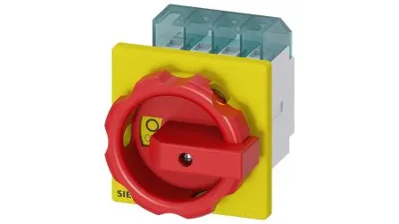 Produktfoto 1 von Siemens SENTRON Trennschalter 4-polig Frontplatte 25A Rot IP65 3-phasig
