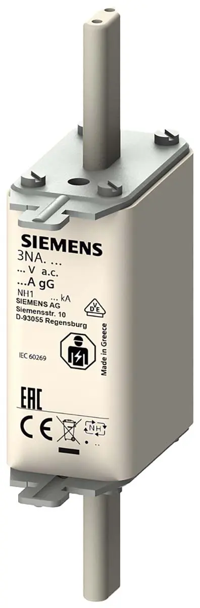 Produktfoto 1 von Siemens Sicherungseinsatz NH1, 500V ac / 16A F, gG IEC 60269
