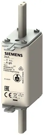 Produktfoto 1 von Siemens 3NA Sicherungseinsatz NH1, 500V ac / 16A F, gG No