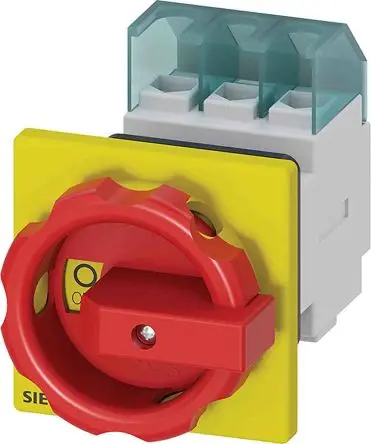Produktfoto 1 von Siemens SENTRON Trennschalter 3-polig Frontplatte 25A Rot IP65 3-phasig