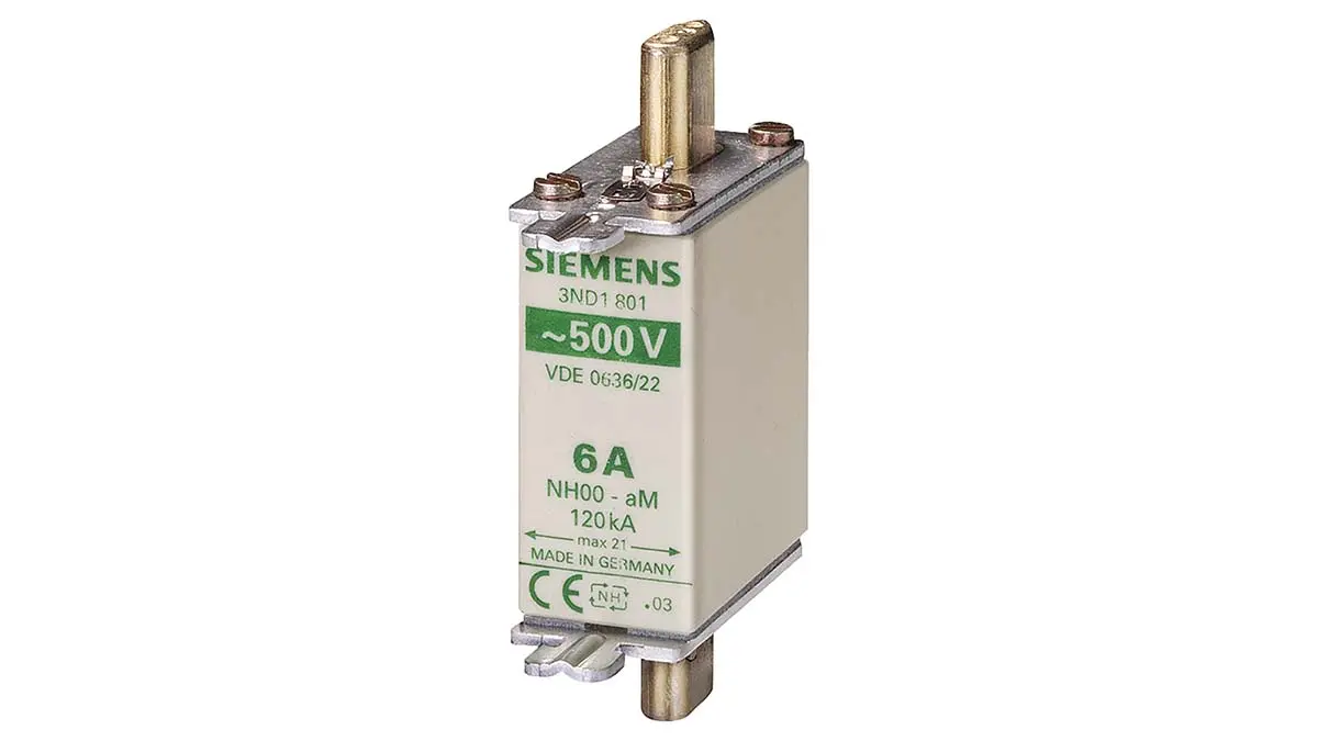 Produktfoto 1 von Siemens Sicherungseinsatz NH000, 500V ac / 80A T, aM