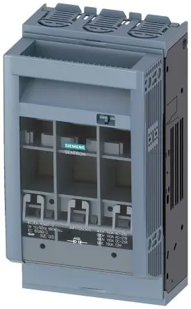 Produktfoto 1 von Siemens 3NP1 Sicherungsschalter-Trennschalter / 3-polig 160A Umschlossen, NH00 Sicherungsgröße
