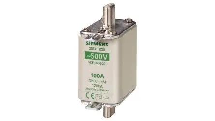 Produktfoto 1 von Siemens 3ND Sicherungseinsatz NH00, 500V ac / 125A T, AM No