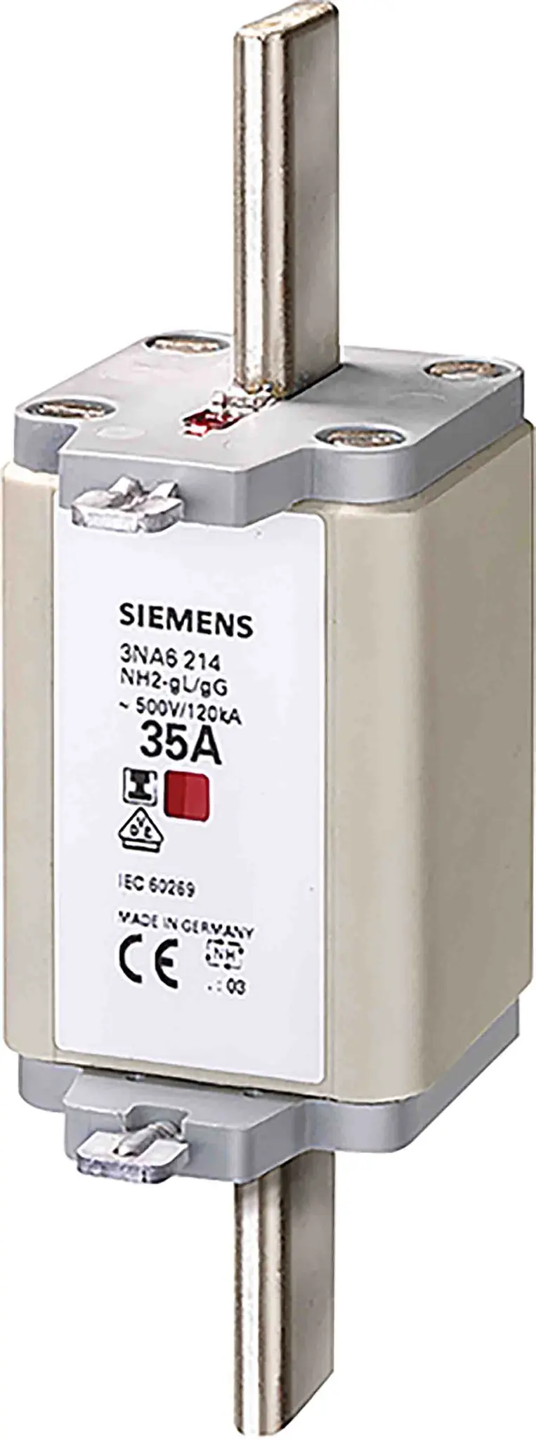 Produktfoto 1 von Siemens Sicherungseinsatz NH2, 500V ac / 250A F, gG IEC 60269