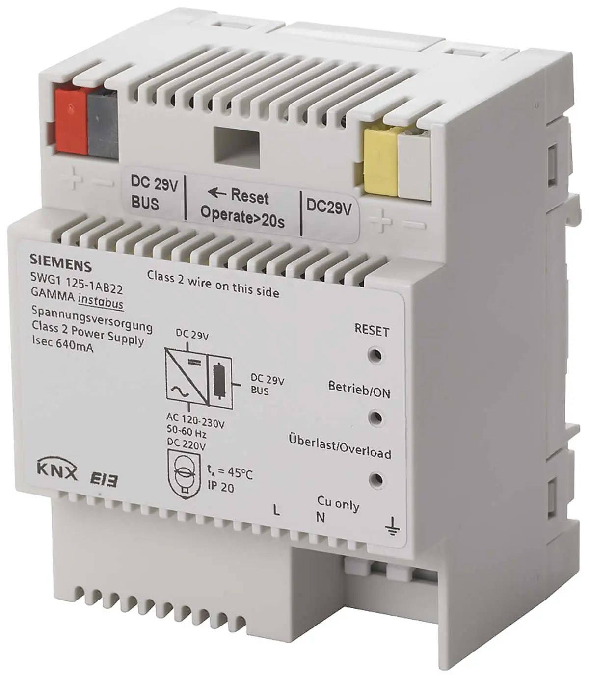 Produktfoto 1 von Siemens 5WG DIN-Schienen Netzteil 29V dc / 640mA 230V ac