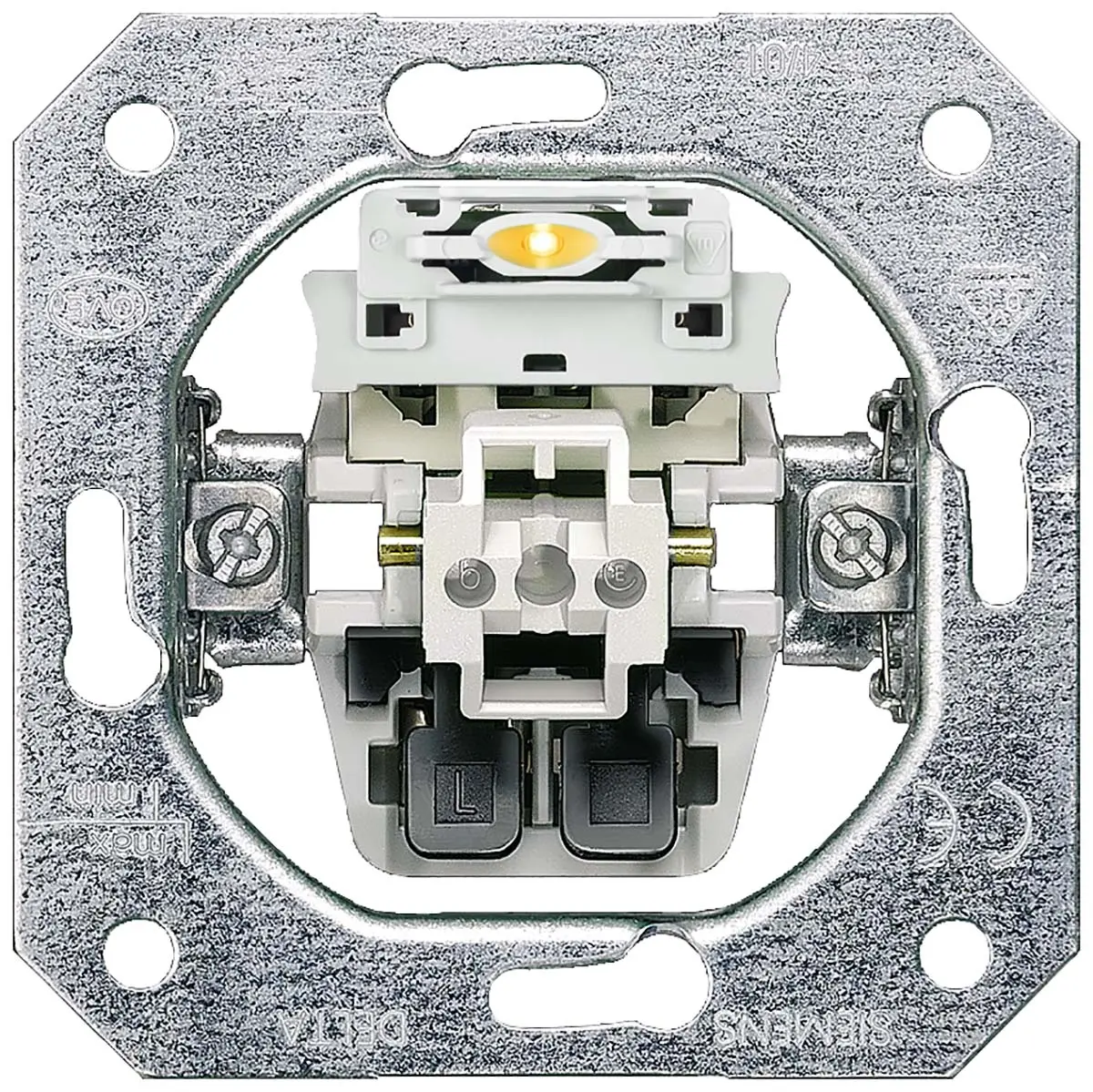 Produktfoto 1 von Siemens DELTA Lichtschalter 1-teilig IP20 10 A, Metall