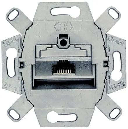 Produktfoto 1 von Siemens 5T Buchse Cat.6e RJ45-Steckverbinder, 1-Port Abgeschirmt Schraubanschlussklemme Gerade