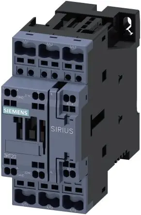Produktfoto 1 von Siemens 3RT2 Schütz 110V dc-Spule, 3-polig, 690V / 38 A 110V dc 18.5 kW 1 Schließer/1 Öffner Motorsteuerung, Umkehrend