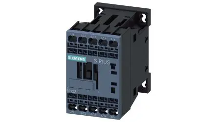 Produktfoto 1 von Siemens 3RT2 Schütz 24V dc-Spule, 4-polig, 690V / 18 A 24V dc 4 kW 4 Schließer Umkehrend 4-Hilfskontakte