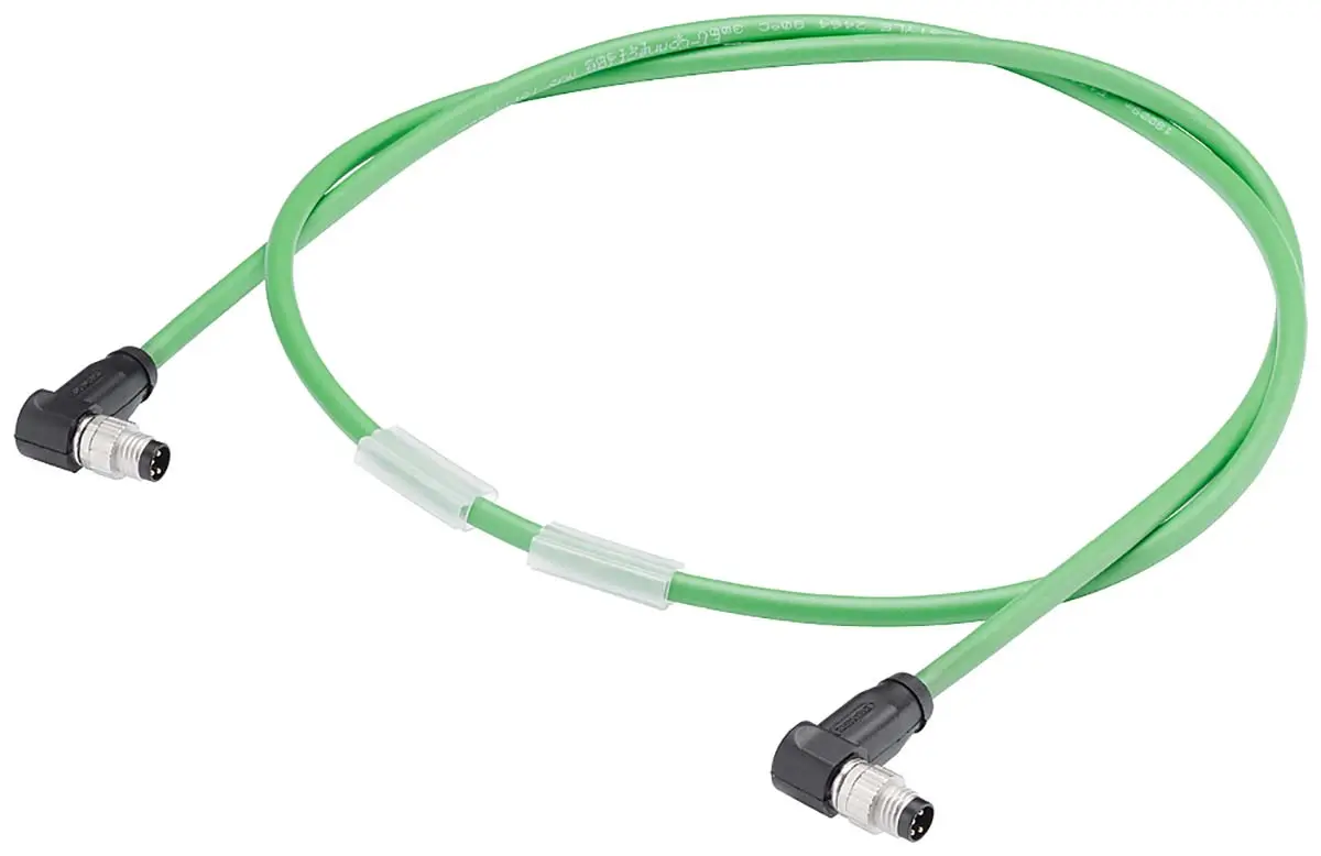 Produktfoto 1 von Siemens 6ES7194, 4-polig Buskabel, M8 Stecker 4 / M8 Stecker, Länge 300 mm