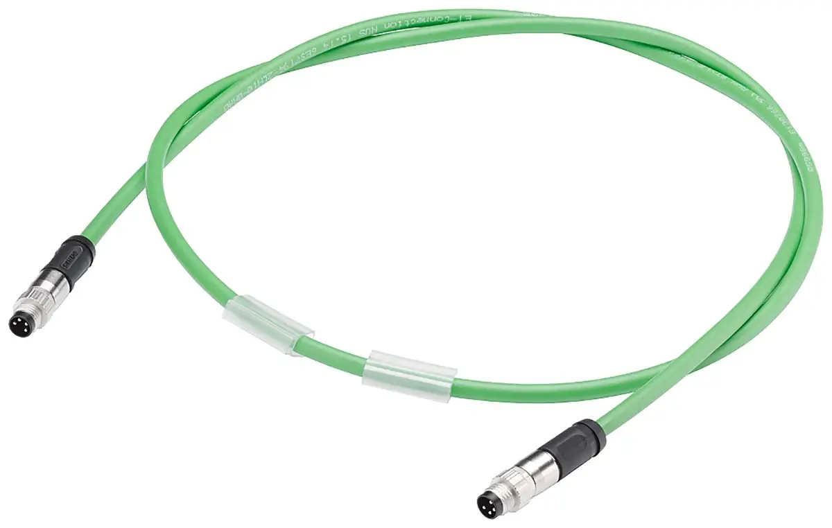 Produktfoto 1 von Siemens 6ES7194, 4-polig Buskabel, M8 Stecker 4 / M8 Stecker, Länge 5 m