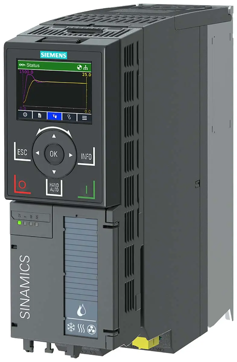 Produktfoto 1 von Siemens SINAMICS G120X 3-Phasen Frequenzumrichter 2.2 kW 480 V ac 12 A 200Hz