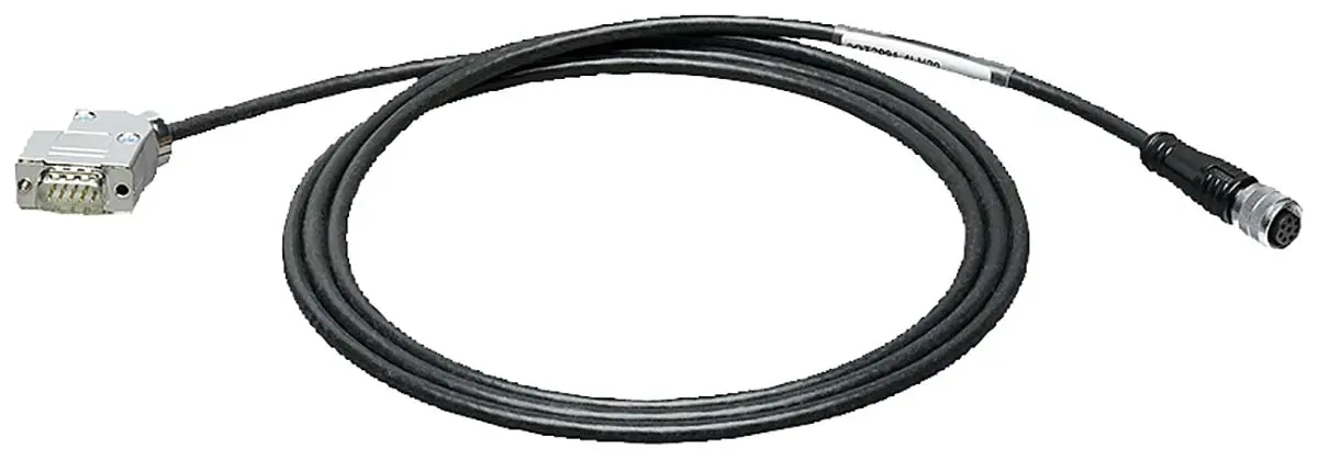 Produktfoto 1 von Siemens 6GT2091, 8-polig Sensor-Betätigungselementkabel, Rechtwinklig Buchse 9 / Gerade Stecker, Länge 2 m
