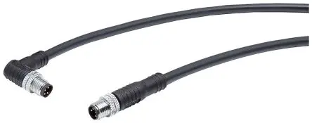 Produktfoto 1 von Siemens 6GT2391, 4-polig Sensor-Betätigungselementkabel, Rechtwinklig Stecker 4 / Gerade Stecker, Länge 3 m