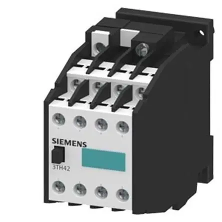 Produktfoto 1 von Siemens 3TH4 Hilfsschütz 24V ac-Spule / 10 A 24V ac 6 Schließer, 2 Öffner 8-Hilfskontakte