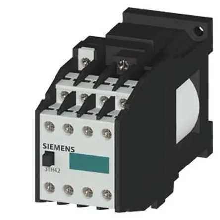 Produktfoto 1 von Siemens 3TH4 Hilfsschütz / 10 A 24V dc 4 Schließer, 4 Öffner 8-Hilfskontakte