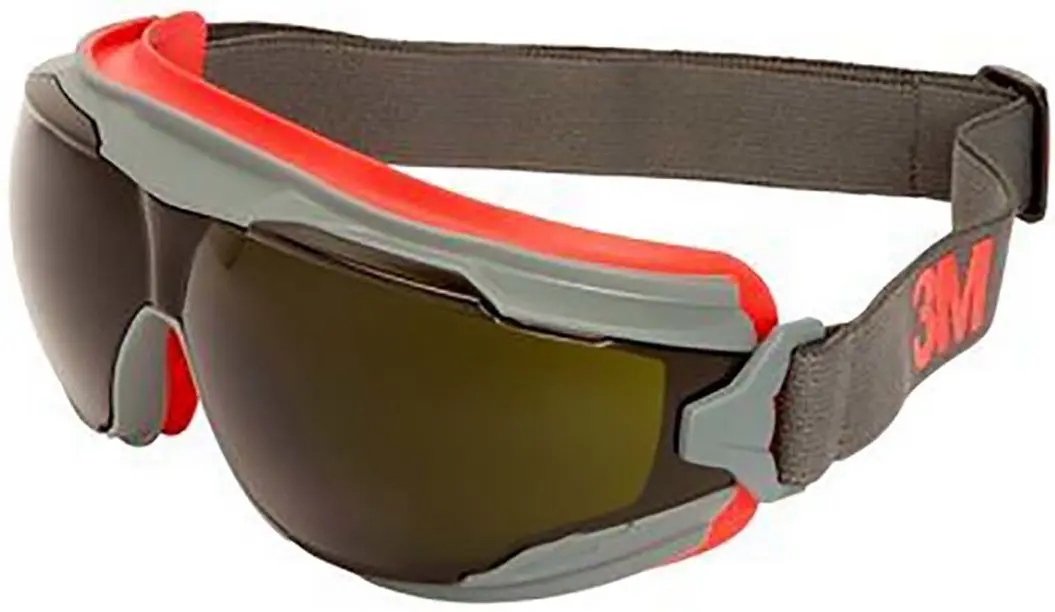 Produktfoto 1 von 3M Goggle Gear Schutzbrille, Carbonglas, Grau Belüftet, Rahmen aus Polypropylen