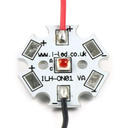 Produktfoto 1 von Intelligent LED Solutions LED-Array P2720 Rot, 1-LEDs, Ø 20 mm Außen-ø 825 mW-Typ 960 mW