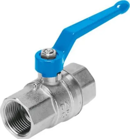 Festo, Stangenhebel VZBM Pneumatik-Steuerventil, manuell, Rp 1/4 in, Messing, vernickelt 4405690