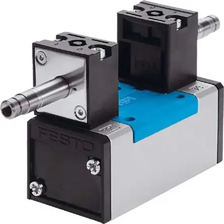 Produktfoto 1 von Festo Jmn1H 159702 Pneumatik-Magnetspule / pilotgesteuertes Steuerventil 5/2 Bistable Durchsteckmontage,