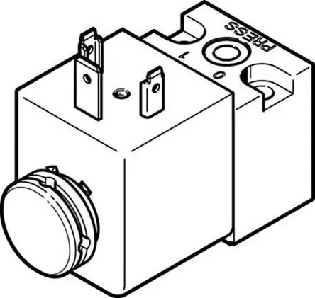 Produktfoto 1 von Festo 3/2 geschlossen monostabil MDH-3/2-230VAC Pneumatik-Magnetspule / pilotgesteuertes Steuerventil Metrisch,