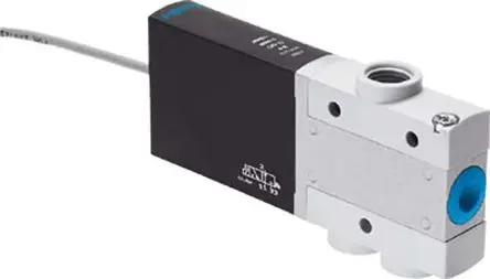 Produktfoto 1 von Festo 3/2 geschlossen monostabil MHE4-MS1H-3/2G-1/4-K Pneumatik-Magnetspule / pilotgesteuertes Steuerventil Metrisch,