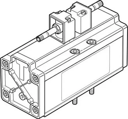 Produktfoto 1 von Festo 5/3 geschlossen MDH Pneumatik-Magnetspule / pilotgesteuertes Steuerventil Metrisch, Elektrisch-betätigt 24V