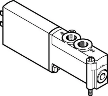 Produktfoto 1 von Festo 5/2 Monostabil MHP2-MS1H-5/2-M5 Pneumatik-Magnetspule / pilotgesteuertes Steuerventil 5 mm, Elektrisch-betätigt