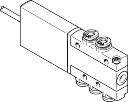 Produktfoto 1 von Festo 5/2 Monostabil MHE2-MS1H-5/2-QS-4-K Pneumatik-Magnetspule / pilotgesteuertes Steuerventil Metrisch,