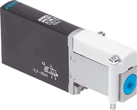 Produktfoto 1 von Festo 5/2 Monostabil MHA2-MS1H-5/2-2 Pneumatik-Magnetspule / pilotgesteuertes Steuerventil Metrisch, Elektrisch-betätigt