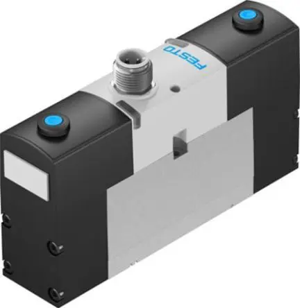 Produktfoto 1 von Festo 5/3 druckfrei VSVA-B-P53E-H-A1-1R5L Magnetventil M12 x 1, Elektrisch-betätigt 24V