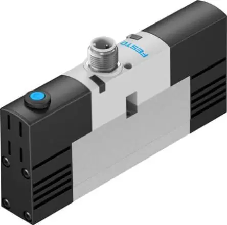Produktfoto 1 von Festo 5/2 Monostabil VSVA Magnetventil M12 x 1, Elektrisch-betätigt 21.6V dc, 26.4 V dc