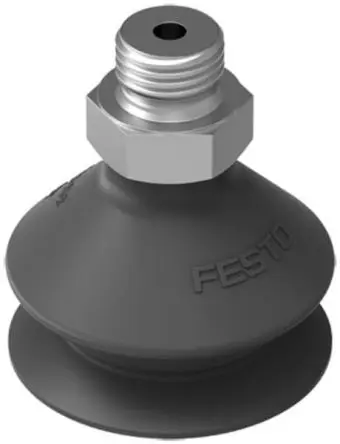 Produktfoto 1 von Nitrilkautschuk (NBR) Balg Saugnapf, Festo Serie VASB, Ø 30 mm 1/8 in, Haltekraft 34 N