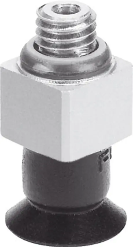 Produktfoto 1 von Nitrilkautschuk (NBR) Flach Saugnapf, Festo Serie VAS, Ø 10 mm Wrought Aluminium Alloy, Haltekraft 4.5 N