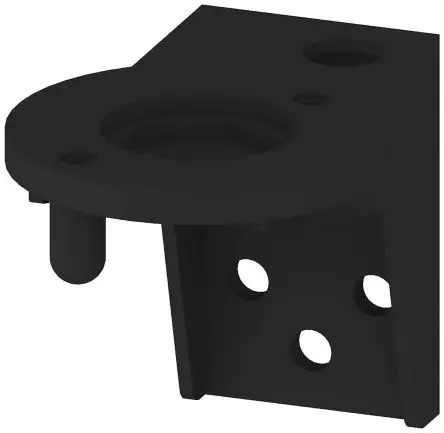Siemens 8WD4408 Montagehalterung Schwarz, für Signalsäulen, Montagehalterung