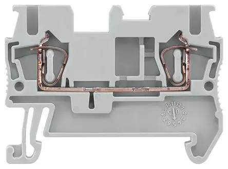 Produktfoto 1 von Siemens 8WH DIN-Schienenklemme ohne Sicherung 1 Grau, 2.5mm², 800V Klemme