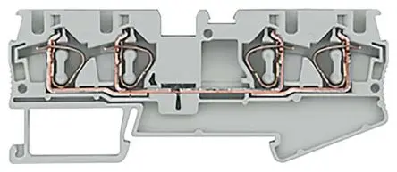 Produktfoto 1 von Siemens 8WH DIN-Schienenklemme ohne Sicherung 1 Grau, 4mm², 800V Klemme
