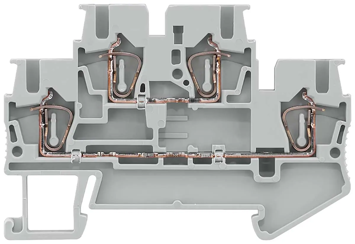 Siemens 8WH DIN-Schienenklemme ohne Sicherung 2 Grau, 0.08 to 2.5 mm², 500 V Klemme