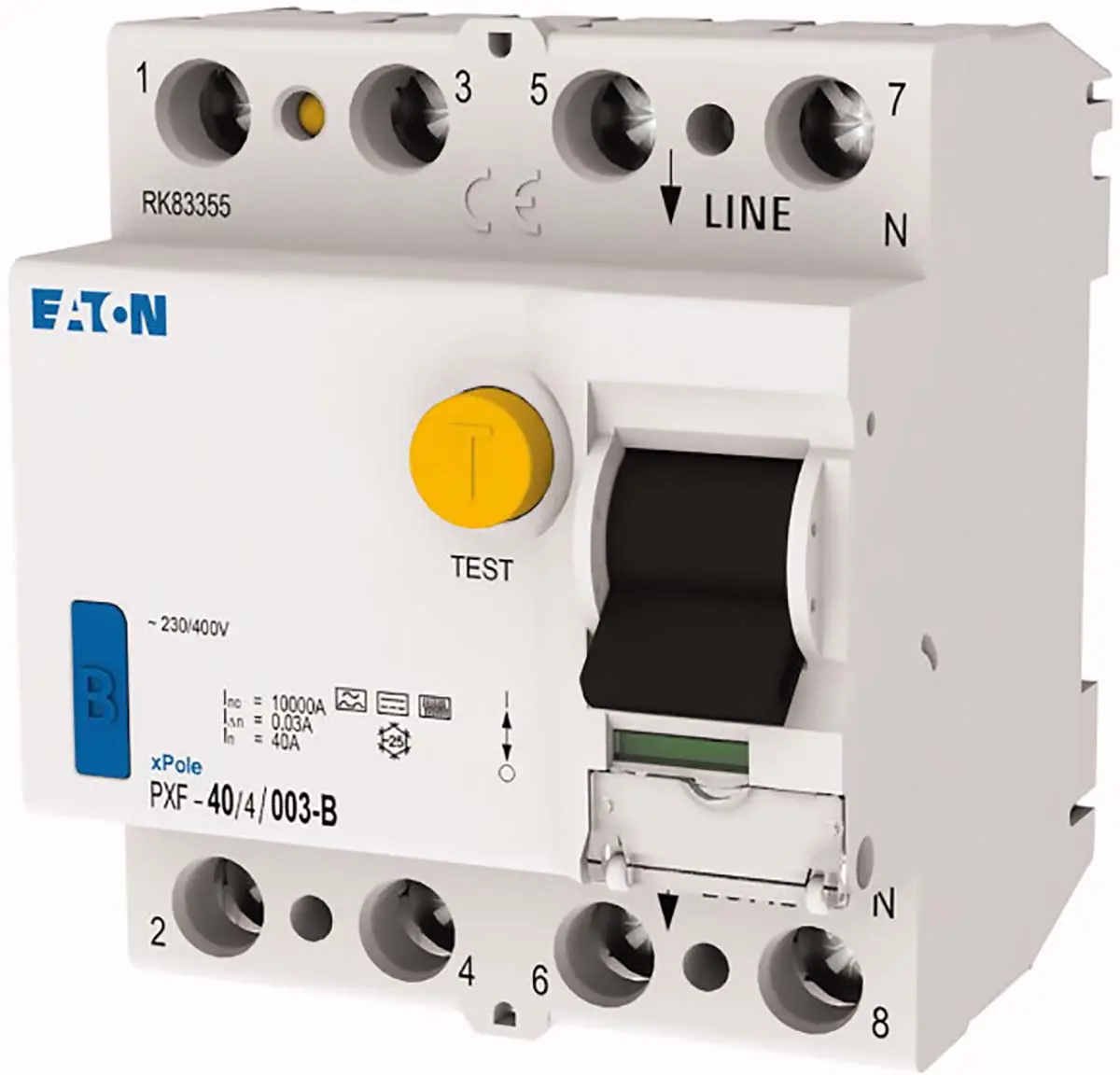 Produktfoto 1 von Eaton RCCB, 4-polig, 40A, 30mA Typ B PXF 230 V ac, 400 V ac
