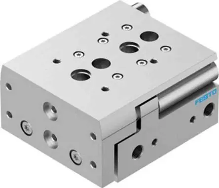 Produktfoto 1 von Festo DGST 8085183 Pneumatik-Führungszylinder doppeltwirkend, Bohrung Ø 20mm / Hub 30mm bis 8 bar