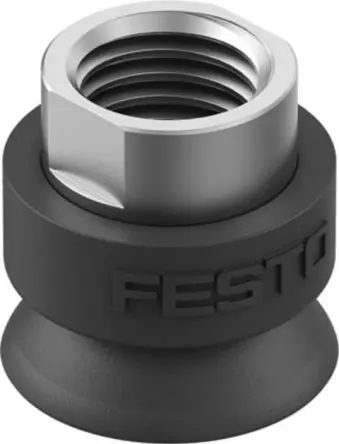 Produktfoto 1 von Nitrilkautschuk (NBR) Rund Saugnapf, Festo Serie OGVM, Ø 20 mm G 1/4, Haltekraft 18 N