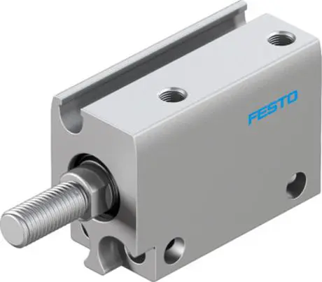 Produktfoto 1 von Festo ADN 8080590 Pneumatik-Kompaktzylinder 10 mm Doppeltwirkend, Bohrung Ø 10 mm, bis 8 bar