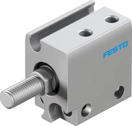 Produktfoto 1 von Festo ADN-S-10-5-A 8080589 Pneumatik-Kompaktzylinder 5 mm Doppeltwirkend, Bohrung Ø 10 mm, bis 8 bar