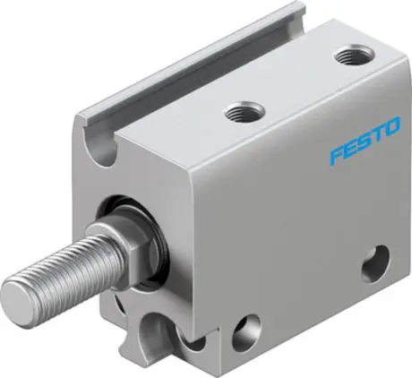 Produktfoto 1 von Festo ADN 8080587 Pneumatik-Kompaktzylinder 5 mm Doppeltwirkend, Bohrung Ø 10 mm, bis 8 bar